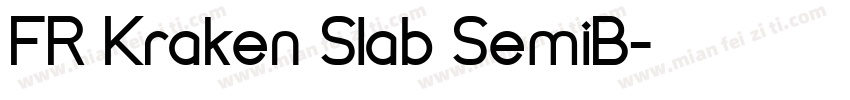 FR Kraken Slab SemiB字体转换
